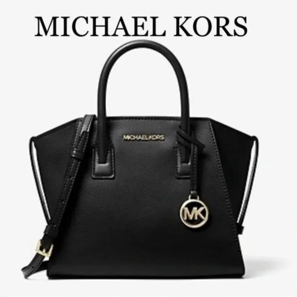 Michael Kors Avril Small Satchel Crossbody Black